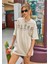 Kadın Kaktüs Baskılı Oversize T-Shirt 1