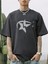 Star Baskılı Oversize Erkek T-Shirt Salaş Boyfirend 3