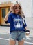 Tennessee Baskılı Kadın Oversize Kahverengi T-Shirt 1