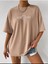 Kadın Palm Sprıngs U.s.a Baskılı Oversize Salaş T-Shirt Boyfriend 1