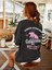 Füme California Baskılı Oversize T-Shirt 4