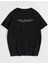 Unisex Siyah Regret Baskılı Oversize T-Shirt 1