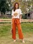 Beyaz Kadın Oversize T-Shirt Çiçek Baskılı 4