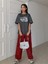Füme Walk In The Light Baskılı Oversize T-Shirt 1