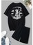 Unisex Hold Me Baskılı Oversize T-Shirt ve Şort Kombin 1