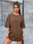 Kadın Basic Oversize T-Shirt 2