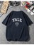 Unisex Yale Baskılı Oversize T-Shirt 1