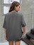 Los Angels Baskılı Oversize Salas T-Shirt Boyfriend 2