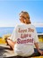 Like A Sunset Baskılı Kadın Oversize T-Shirt Salaş Boyfirend 1