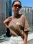 Kadın Cherısh Tıme Effect Baskılı Oversize Salaş T-Shirt Boyfriend 2