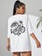 Kadın Ejderha Baskılı Oversize T-Shirt 1