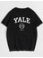 Unisex Yale Baskılı Oversize T-Shirt 1