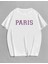 Unisex Paris Yazılı Baskılı T-Shirt 1
