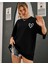 Tiny Heart Baskılı Kadın Oversize Salas T-Shirt Boyfriend 1