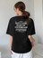 Siyah Wake Baskılı Oversize T-Shirt 3