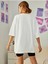 Ayıcık Baskılı Kadın Oversize T-Shirt Salaş Boyfirend 2