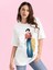 Cool Woman Baskılı Beyaz Kadın Oversize Salaş T-Shirt Boyfriend 1