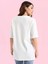 Cool Woman Baskılı Beyaz Kadın Oversize Salaş T-Shirt Boyfriend 3