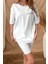 Oversize Cool Dude Baskılı Beyaz Tshirt 3