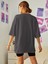 Ayıcık Baskılı Kadın Oversize T-Shirt Salaş Boyfirend 2