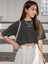 Kadın Crop Oversize Refıned Baskılı Baskılı 1