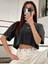 Kadın Crop Oversize Refıned Baskılı Baskılı 5