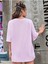 Smile Baskılı Kadın Oversize Salaş T-Shirt Boyfirend 3