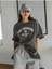 The Sunshine T-Shirt -Füme, Baskılı, Bisiklet Yaka, Baskılı, Kısa Kol, Boyfriend, 4
