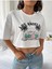 Kadın Crop Oversize Los Angels Baskılı 1