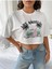 Kadın Crop Oversize Los Angels Baskılı 2