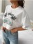 Kadın Crop Oversize Los Angels Baskılı 4
