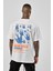 Unisex Indie Rock Baskılı Oversize T-Shirt 1