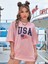 Usa Amerika Baskılı Oversize T-Shirt Salaş Boyfirend 2