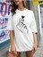 Kalp&el Baskılı Oversize T-Shirt Salaş Boyfirend 2