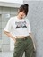 Kadın Crop Oversize Fabulous Baskılı 5
