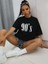 90 Lar Siyah Oversize T-Shirt Salaş Boyfirend 2