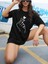 Kalp&el Baskılı Oversize T-Shirt Salaş Boyfirend 2