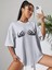 Iskelet Eli Baskılı Oversize T-Shirt Salaş Boyfirend 1