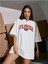 Kadın Siyah Florida Baskılı Oversize T-Shirt 1