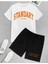 Unisex Standart Baskılı Oversize T-Shirt ve Şort Kombin 1
