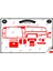 Mitsubishi Fuso Canter 1996-2004 Torpido Konsol Trim Göğüs Maun Kaplama Set 18 Parça Kırmızı 1