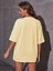 Miami Baskılı Oversize Salas Boyfriend Kadın T-Shirt Top Bluz 4