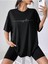 Enerjik Baskılı Siyah Oversize T-Shirt Salaş Boyfirend 1