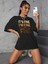 Everything's Fine Baskılı Oversize T-Shirt Salaş Boyfirend 3
