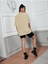 Kelebek Detay Baskılı Oversize T-Shirt Salaş Boyfirend 2