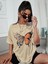 Kelebek Detay Baskılı Oversize T-Shirt Salaş Boyfirend 3