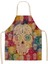 R Stili Mutfak Desenli Kollu Önlük Pişirme Kollu Pamuk Keten Önlük Yetişkin Önlük Ev Temizlik Aksesuarları 53*65Cm Mc0026 (Yurt Dışından) 1