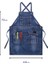 2Wq-46478-004 Stili Kovboy Katı Denim Cep Kuaför Önlüğü Yemek Pişirme Önlük Ev Temizliği Kanvas Usta Önlük Mutfak Aksesuarları Için (Yurt Dışından) 3