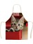 Wq01307 Stili 38X47Cm Çocuk Boyutu Mutfak Önlüğü Sevimli Kedi Baskılı Keten Önlük Erkek Kadın Ev Temizlik Araçları Wq013 (Yurt Dışından) 2