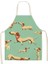 Wqtf2715 Stili 38X47Cm Çocuk Boyutu Keten Köpek Baskılı Mutfak Önlüğü Unisex Yemek Partisi Pişirme Önlüğü Komik Önlük Temizlik Önlüğü Wqtf27 (Yurt Dışından) 1